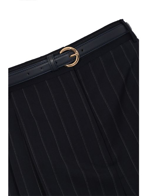 Bermuda MSTERE in lana gessata con cintura MAX MARA STUDIO | 2616141011600001